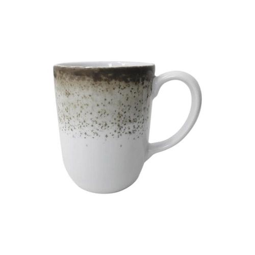 Caneca em porcelana modelo oca Schmidt Esfera 350ml cinza