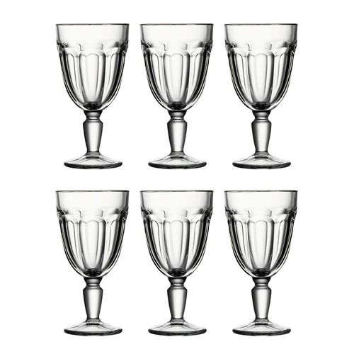 Jogo de taças para água em vidro Pasabahçe Casablanca 320ml 6 peças - 46396 Jogo de taças para água em vidro Pasabahçe Casablanca 320ml 6 peças - 46396