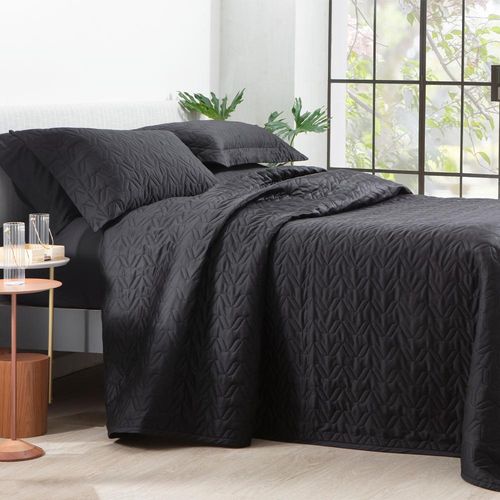 Colcha Square Kacyumara Satineé 300 fios Queen 2,40mx2,60m Preto