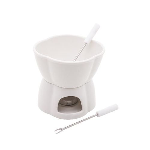 Fondue em porcelana Lyor Alpes 400ml branco 4 peças Fondue em porcelana Lyor Alpes 400ml branco 4 peças