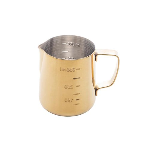 Leiteira em aço inox Lyor 350ml dourada Leiteira em aço inox Lyor 350ml dourada