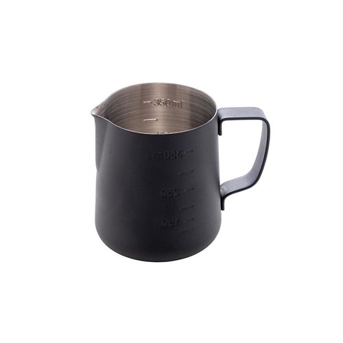 Leiteira em aço inox Lyor 350ml preta Leiteira em aço inox Lyor 350ml preta