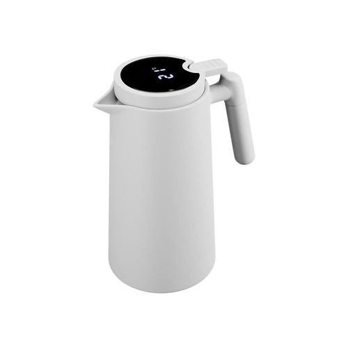 Garrafa térmica em plástico com termômetro Lyor 1 litro branca Garrafa térmica em plástico com termômetro Lyor 1 litro branca