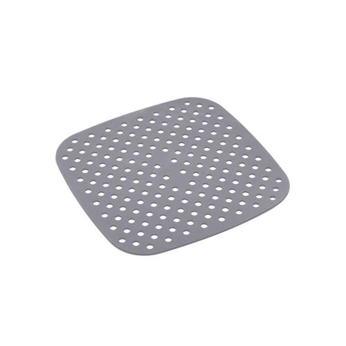Tapete protetor em silicone para Air Fryer quadrado Lyor 18,5cm cinza Tapete protetor em silicone para Air Fryer quadrado Lyor 18,5cm cinza