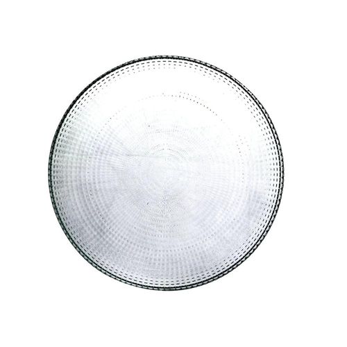 Prato raso em vidro Dynasty Karnak 27cm Prato raso em vidro Dynasty Karnak 27cm