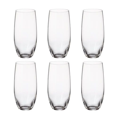 Jogo de copos em cristal ecológico Bohemia Mergus 470ml 6 peças Jogo de copos em cristal ecológico Bohemia Mergus 470ml 6 peças