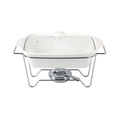 Rechaud retangular em porcelana com queimador Dynasty 2,8 litros