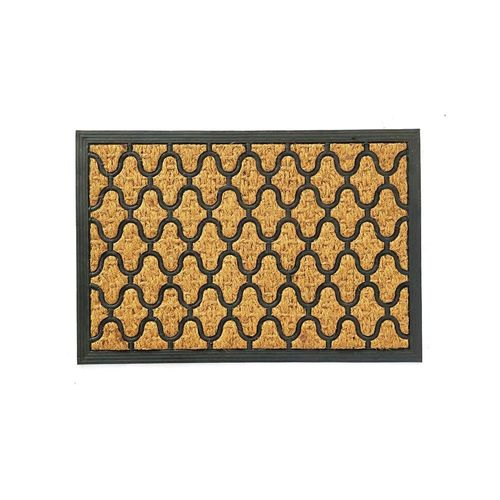 Capacho em fibra de coco e borracha Hudson Panamá Persia 60x40cm