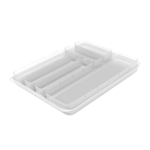 Organizador gavetas em plástico Coza Perfect 37x28,5x4,2cm 7 peças natural