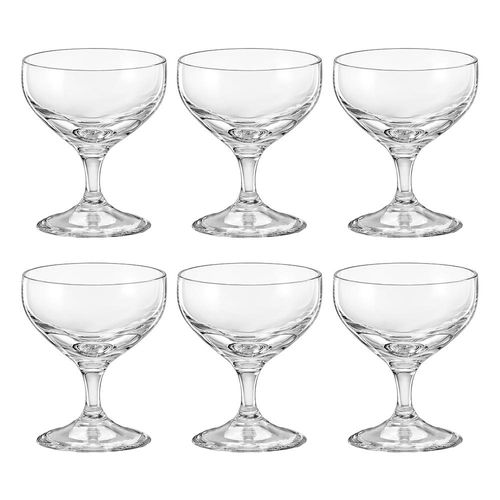 Jogo de taças licor em cristal ecológico Bohemia Praline 55ml 6 peças Jogo de taças licor em cristal ecológico Bohemia Praline 55ml 6 peças