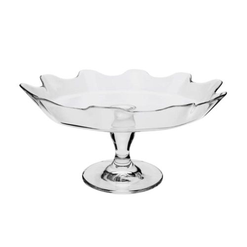 Prato para bolo com pé em vidro Pasabahçe Patisserie 32x15cm incolor Prato para bolo com pé em vidro Pasabahçe Patisserie 32x15cm incolor
