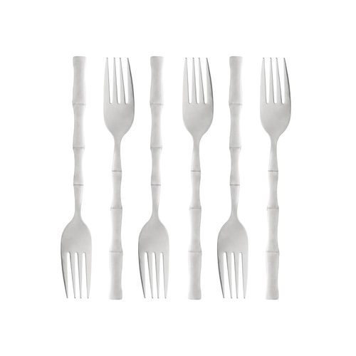 Jogo de garfos para mesa em aço inox Lyor Bambu Elegant 19,8cm 6 peças Jogo de garfos para mesa em aço inox Lyor Bambu Elegant 19,8cm 6 peças