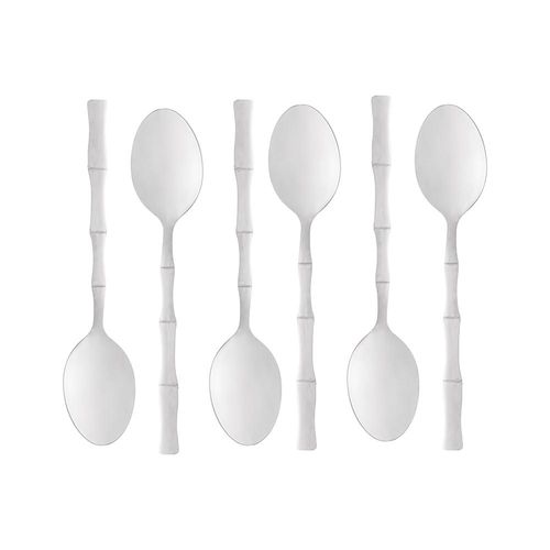 Jogo de colheres para mesa em aço inox Lyor Bambu Elegant 19,8cm 6 peças Jogo de colheres para mesa em aço inox Lyor Bambu Elegant 19,8cm 6 peças