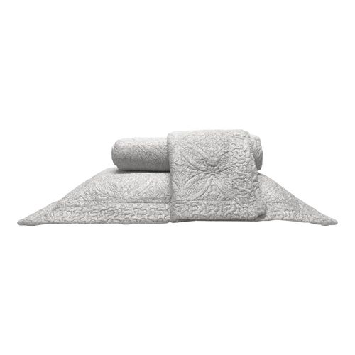 Colcha Matelassê Rozac Provence 2,60mx2,80m King Cinza Colcha Matelassê Rozac Provence 2,60mx2,80m King Cinza