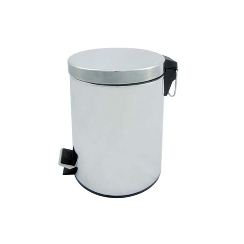 Lixeira em inox brilhosa com pedal Casita 3 litros