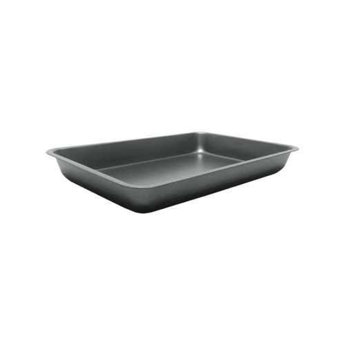 Forma retangular em aço laminado Casíta 28,5x19,5x3,5cm preta