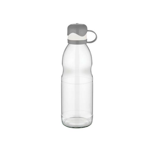 Garrafa em vidro sodo-cálcico Casíta 8x22,5cm 500ml cinza