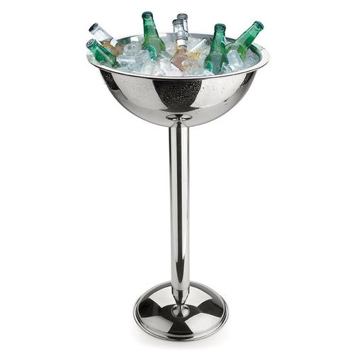 Champanheira em inox com pedestal Forma 12,2 litros 2088 Champanheira em inox com pedestal Forma 12,2 litros 2088
