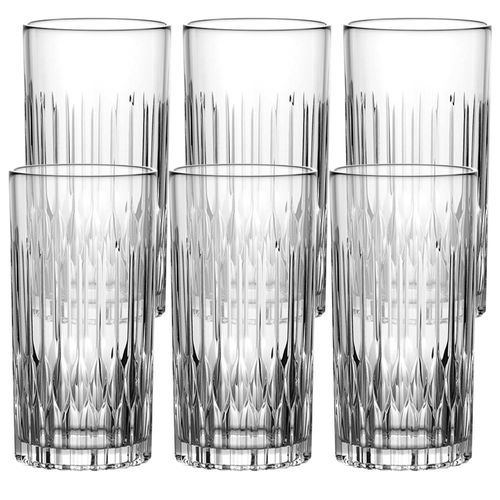 Jogo de copos Altos em cristal L'Hermitage Freccia 350ml Jogo de copos Altos em cristal L'Hermitage Freccia 350ml