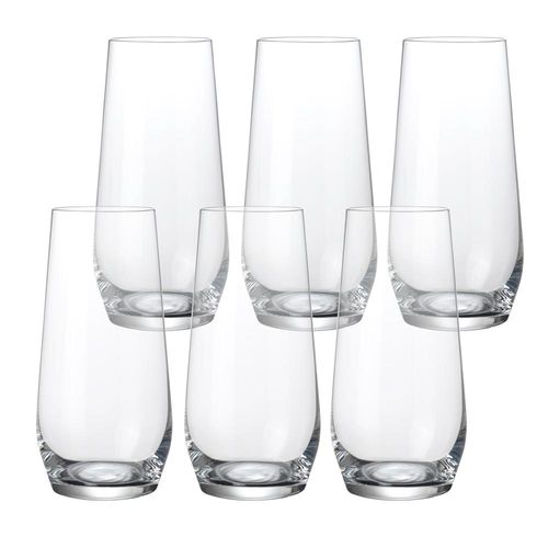 Jogo de copos em vidro Fracalanza One 6 copos 550ml Jogo de copos em vidro Fracalanza One 6 copos 550ml