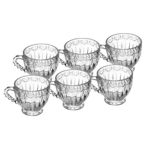 Jogo de xícaras para chá em vidro Wolff Fruit 6 peças de 200ml Jogo de xícaras para chá em vidro Wolff Fruit 6 peças de 200ml