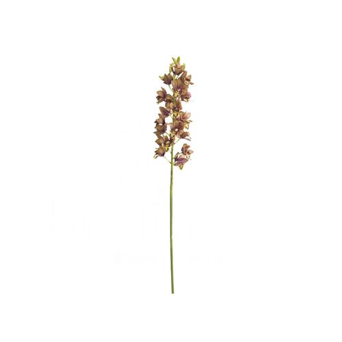 Haste cymbidium em silicone Brilliance 78cm marrom
