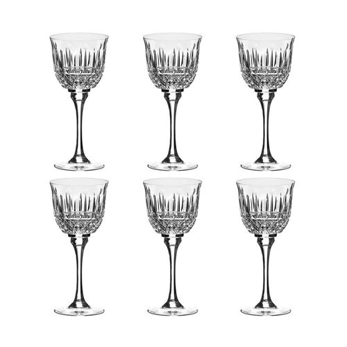 Jogo de taças de vinho tinto em cristal Strauss 370ml 6 peças