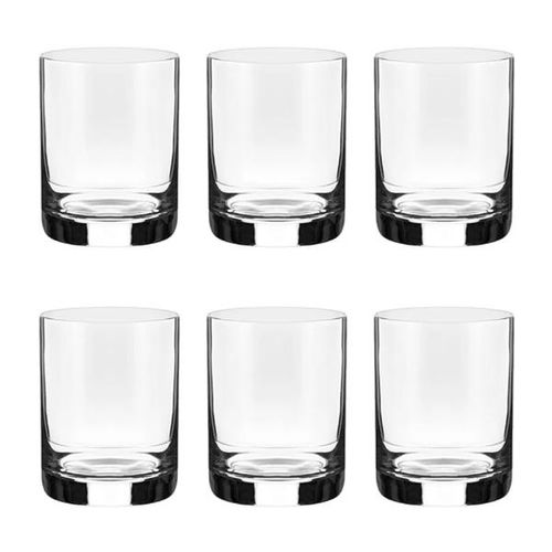 Jogo de copos whisky em cristal Strauss 380ml 6 peças