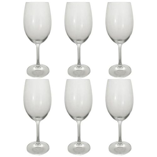 Jogo de taças de vinho em cristal Bohemia Roberta 250ml 6 peças