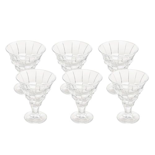 Jogo de taças para sobremesa em vidro Lyor Milano 220ml 6 peças Jogo de taças para sobremesa em vidro Lyor Milano 220ml 6 peças