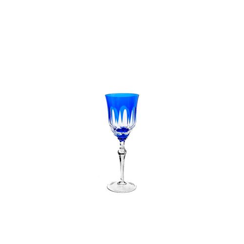 Taça licor em cristal Strauss Overlay 237.055 110ml azul escuro