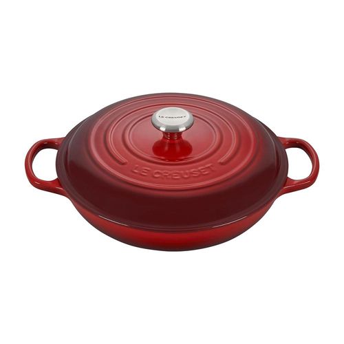 Caçarola baixa em ferro Le Creuset Non Stick 30cm vermelha Caçarola baixa em ferro Le Creuset Non Stick 30cm vermelha