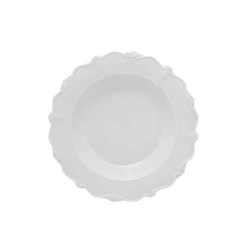 Prato fundo em porcelana Wolff Fancy 20,7cm branco Prato fundo em porcelana Wolff Fancy 20,7cm branco