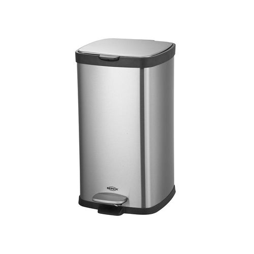 Lixeira com pedal em inox Brinox Frame 20 litros