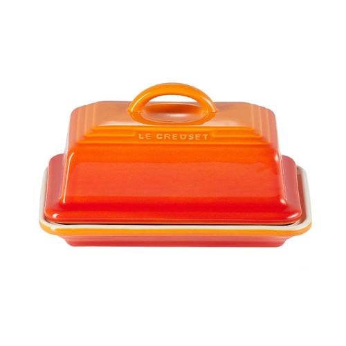 Manteigueira cerâmica Le Creuset 9x12,5x17cm laranja