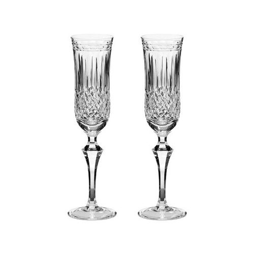 Jogo de taças champanhe em cristal Strauss Overlay 240ml 2 peças