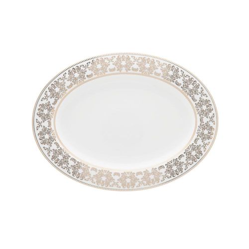 Travessa em porcelana Strauss Lumière 23,5x31,5cm Travessa em porcelana Strauss Lumière 23,5x31,5cm