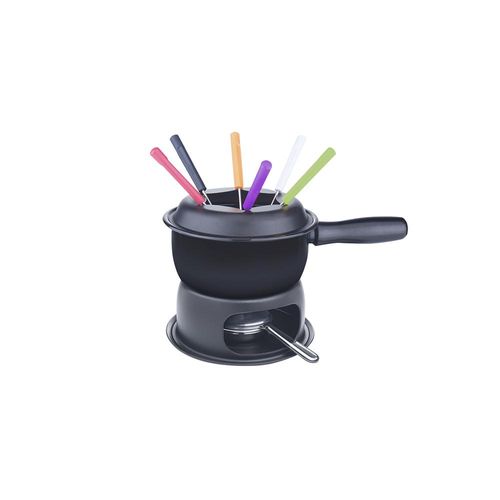 Jogo para fondue em inox Brinox 1,25L 11 peças preto
