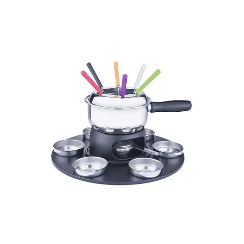 Jogo para fondue em inox Brinox 1,25L 18 peças preto Jogo para fondue em inox Brinox 1,25L 18 peças preto