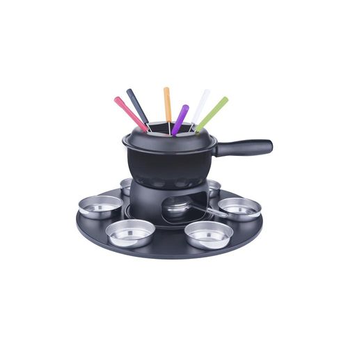 Jogo para fondue em inox Brinox 1,25L 17 peças preto Jogo para fondue em inox Brinox 1,25L 17 peças preto