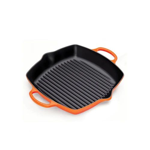 Grelha quadrada em ferro fundido Le Creuset Signature 30cm laranja Grelha quadrada em ferro fundido Le Creuset Signature 30cm laranja