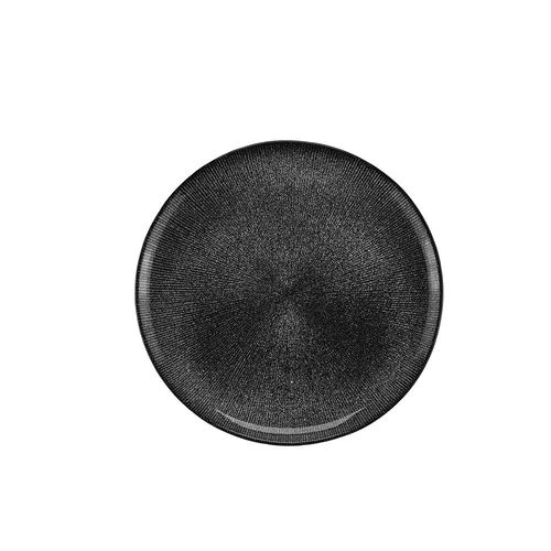 Prato raso em cristal Wolff Dots 28cm preto