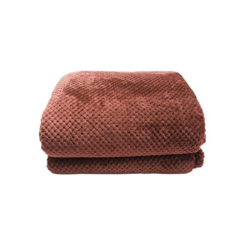 Manta em poliéster Domani Plush Jacquard 2,40mx2,60m king tabaco Manta em poliéster Domani Plush Jacquard 2,40mx2,60m king tabaco