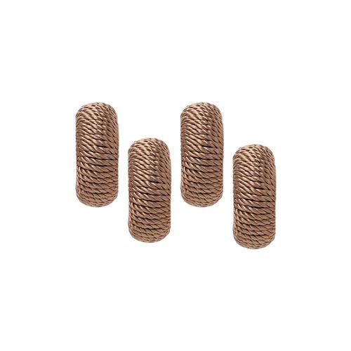 Jogo de argolas para guardanapos Copa&Cia Rayon 4 peças taupe Jogo de argolas para guardanapos Copa&Cia Rayon 4 peças taupe
