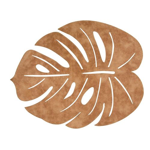Lugar americano em plástico Copa&Cia Leaf 36x45cm caramelo Lugar americano em plástico Copa&Cia Leaf 36x45cm caramelo