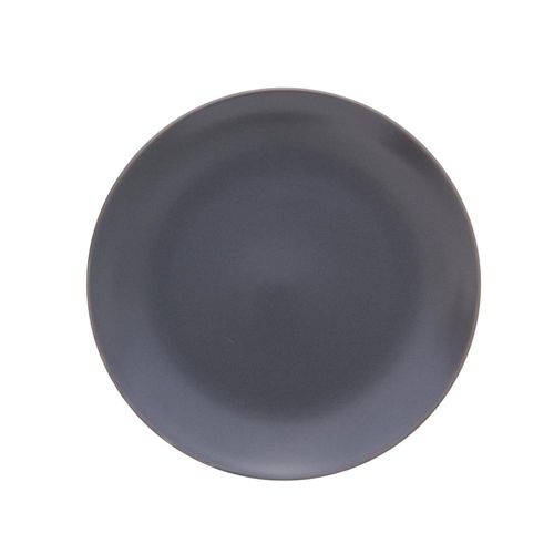 Prato de lanche em cerâmica Copa&Cia Color Home 21cm grafite Prato de lanche em cerâmica Copa&Cia Color Home 21cm grafite