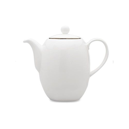 Bule com tampa em porcelana Strauss Silver 1,4 litro