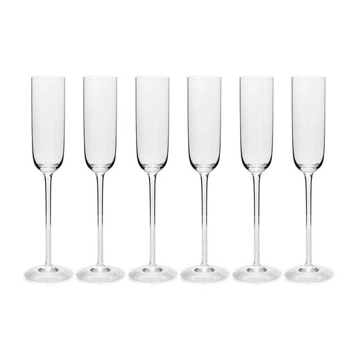 Jogo de taças para champanhe em cristal Strauss 232ml 6 peças Jogo de taças para champanhe em cristal Strauss 232ml 6 peças