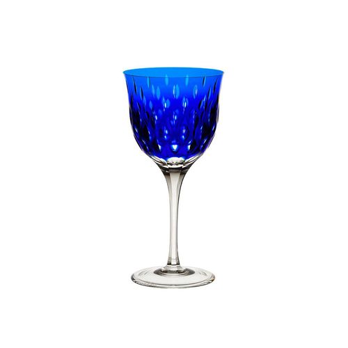 Taça para vinho branco em cristal Strauss Overlay 225.103.152 330ml azul escuro Taça para vinho branco em cristal Strauss Overlay 225.103.152 330ml azul escuro