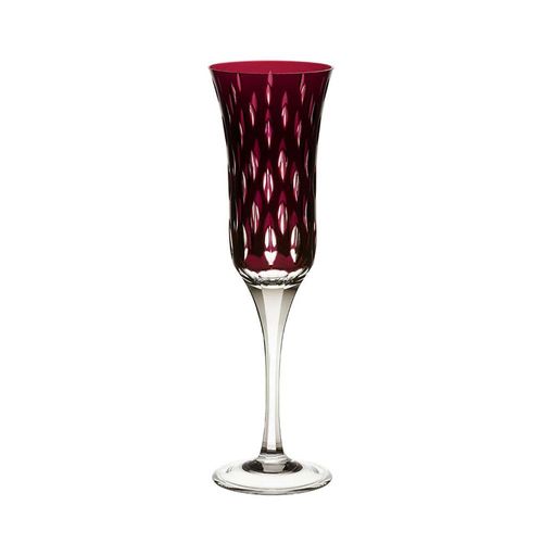Taça de champagne em cristal Strauss Overlay 225.107.152 190ml ametista